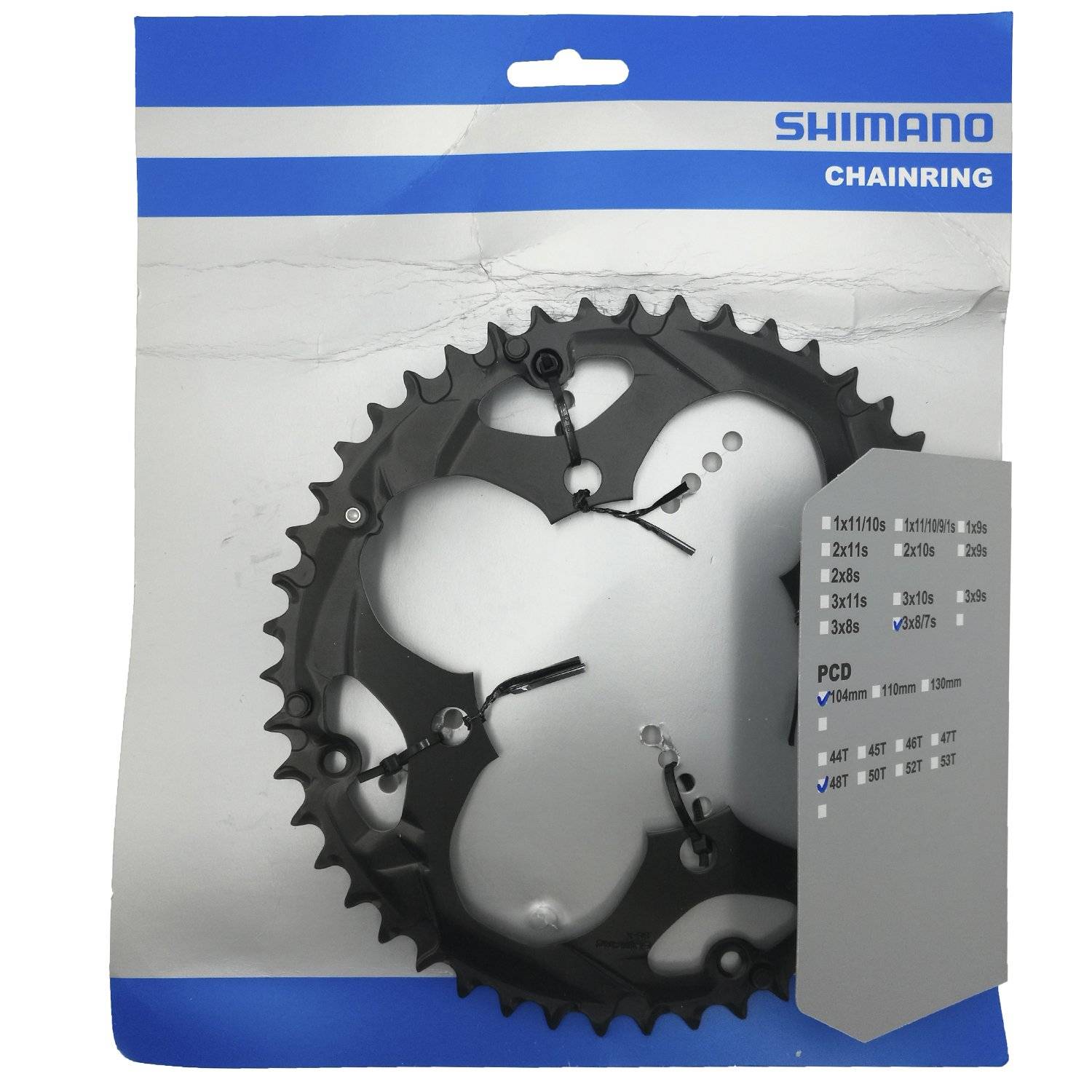 Купить звезда передняя велосипедная shimano acera для fc-m361, 48t, черный,  y1kn98060, цена в интернет магазине Навелосипеде.рф